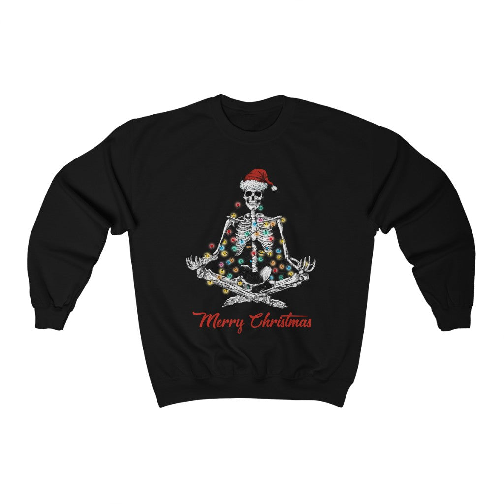 Yoga Christmas Sweatshirt - Happy Place Studio