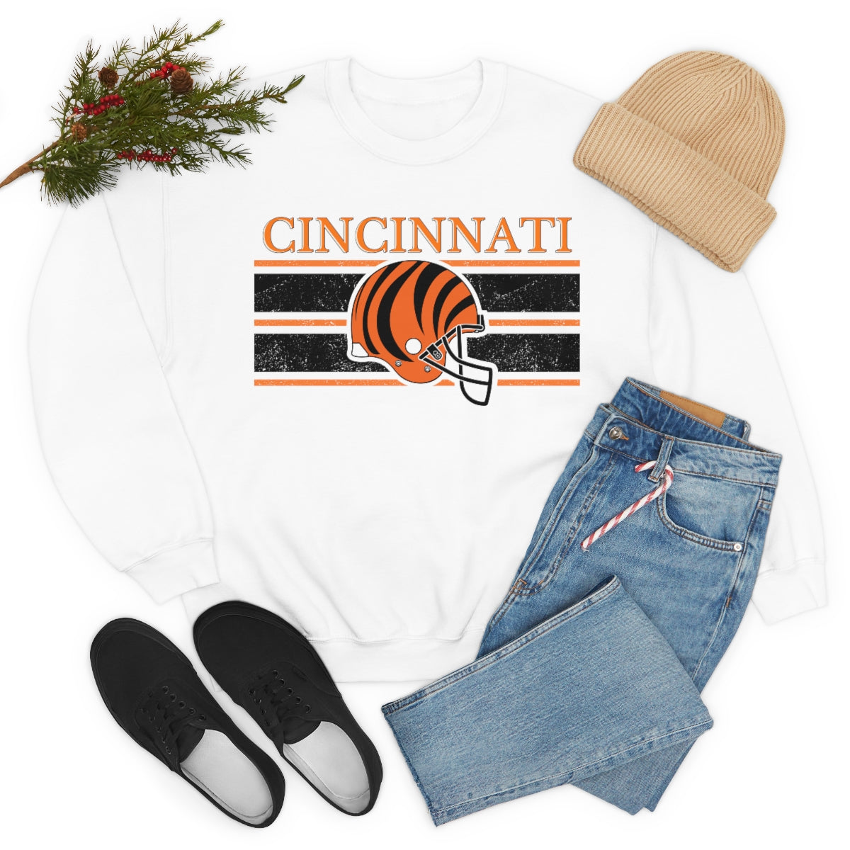 Vintage Cincinnati Crewneck Sweatshirt - Happy Place Studio