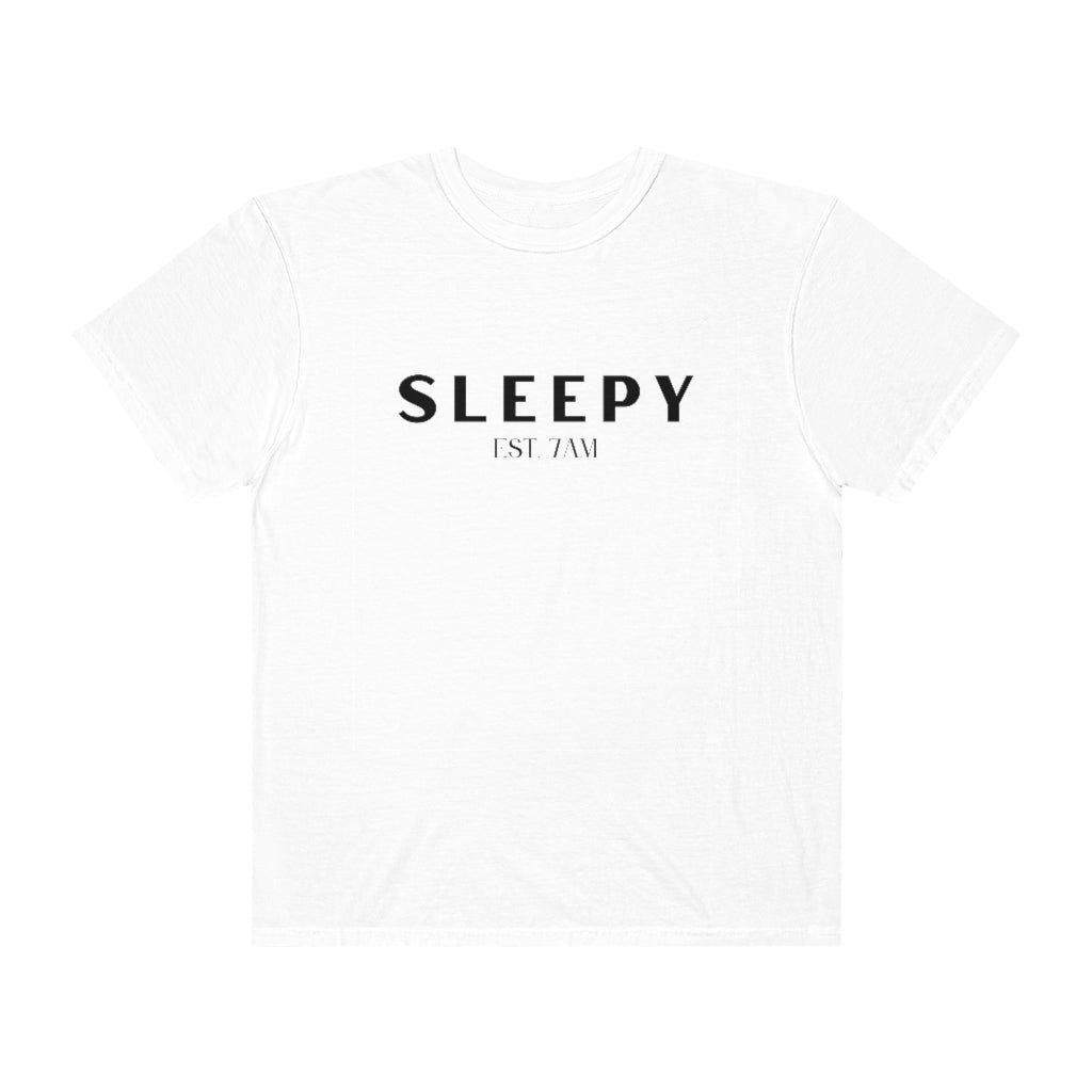 Sleepy Black Lettering Tshirt - They Said It Studio
