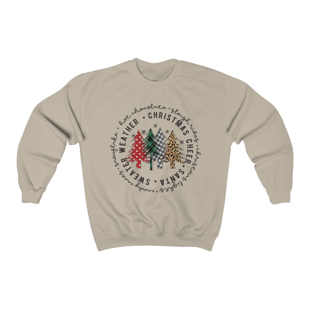 Christmas Tree Vibes Sweatshirt - Happy Place Studio