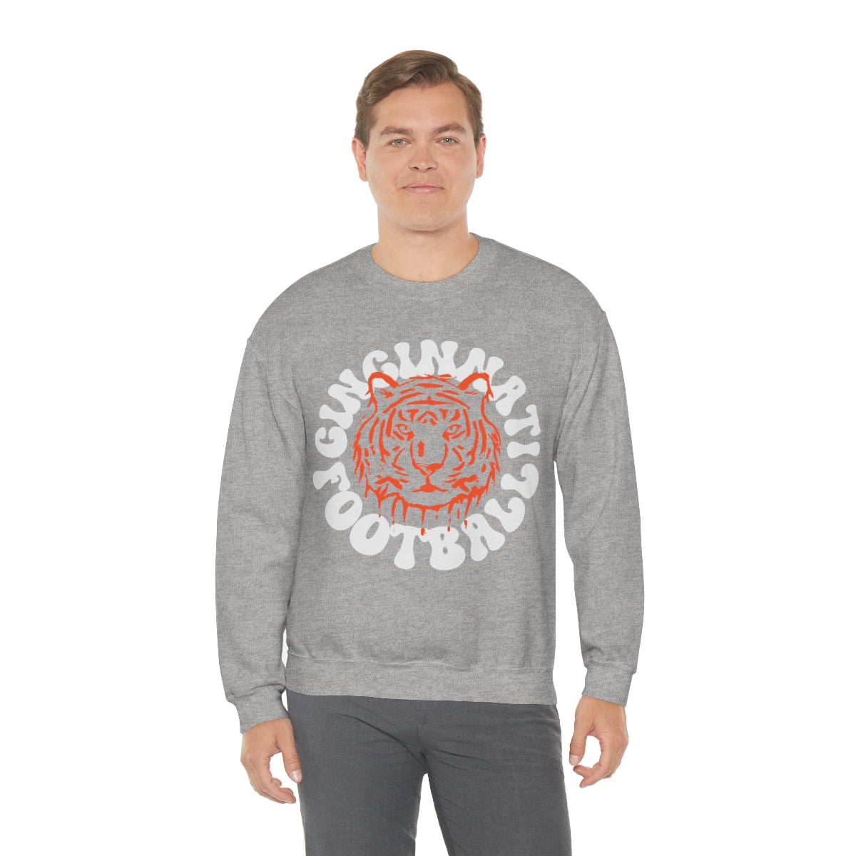 Retro Cincinnati Football Crewneck Sweatshirt - Happy Place Studio