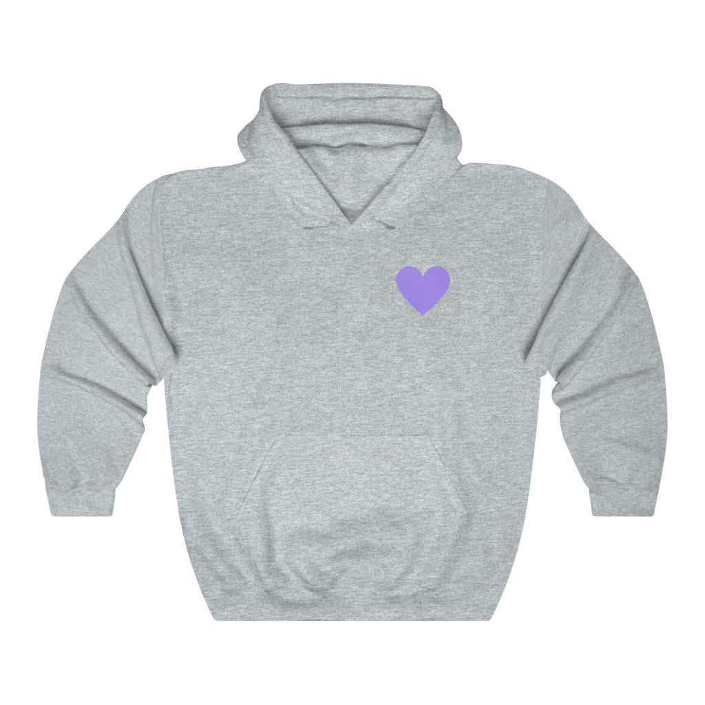 Purple Hearts Quote Hoodie - They Said It Studio