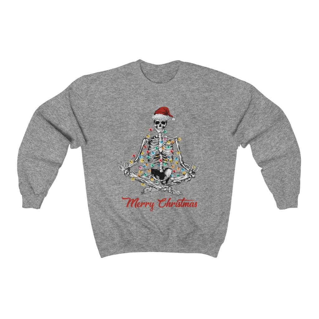 Yoga Christmas Sweatshirt - Happy Place Studio