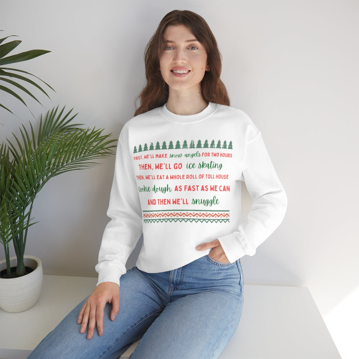 Christmas Elf Crewneck Sweatshirt - Happy Place Studio