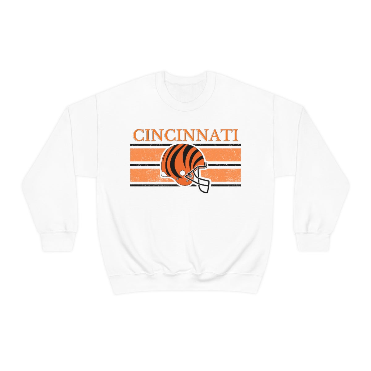 Vintage Cincinnati Orange Crewneck Sweatshirt - Happy Place Studio