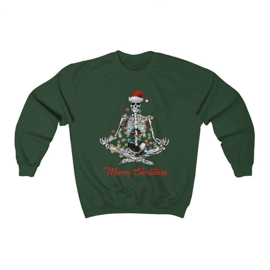 Yoga Christmas Sweatshirt - Happy Place Studio