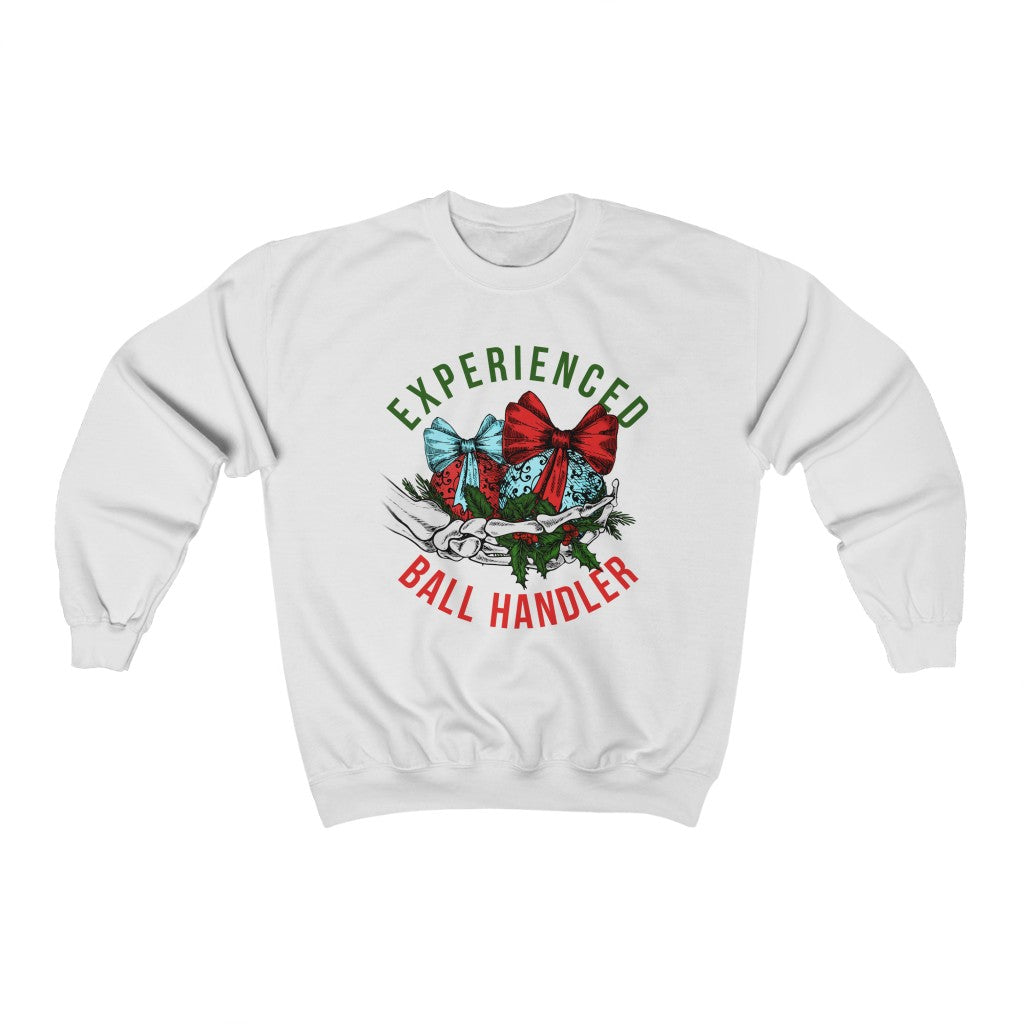 Experienced Ball Handler Christmas Sweatshirt - Happy Place Studio
