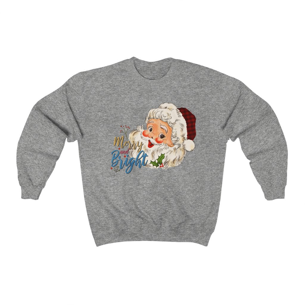 Vintage Merry and Bright Sweatshirt - Happy Place Studio