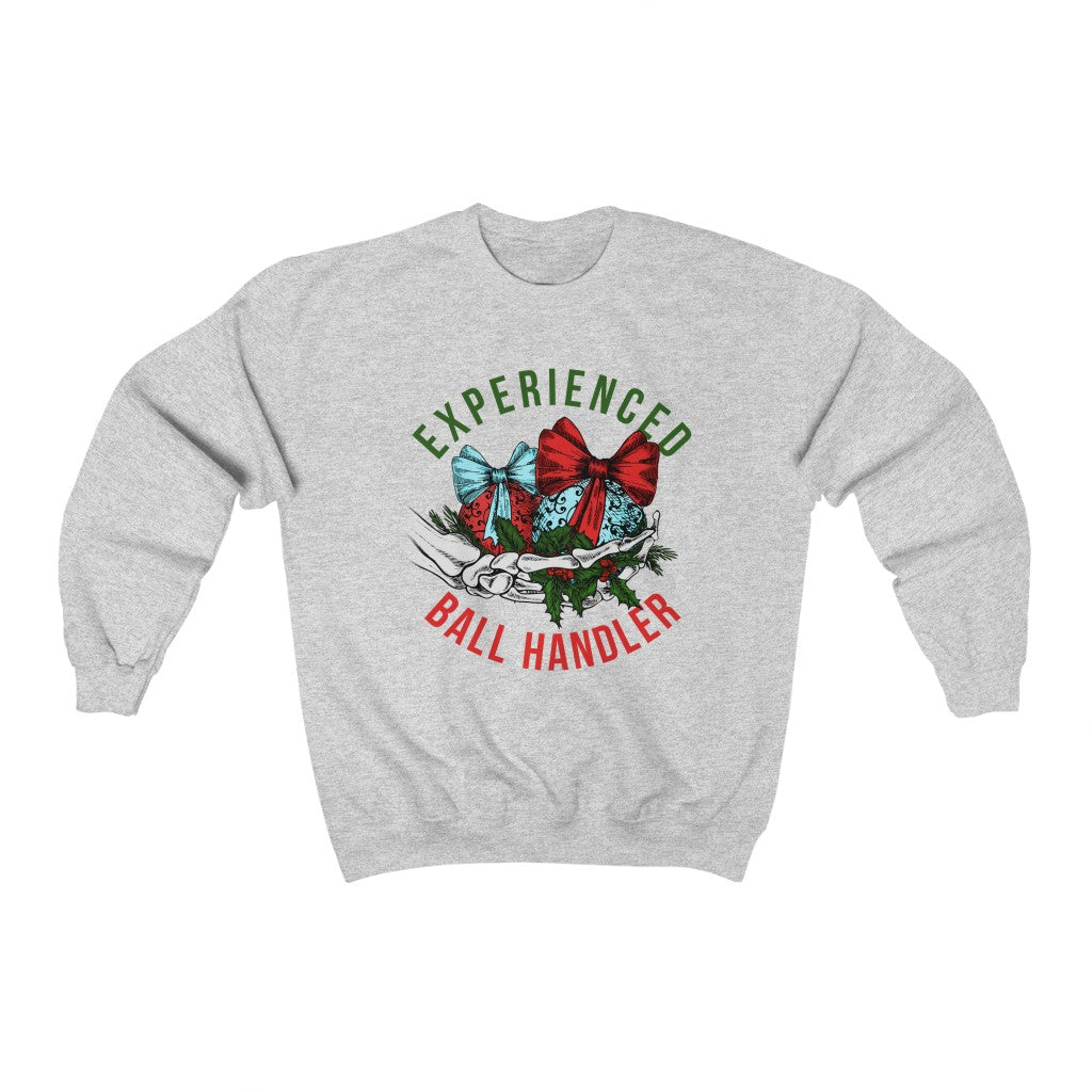 Experienced Ball Handler Christmas Sweatshirt - Happy Place Studio