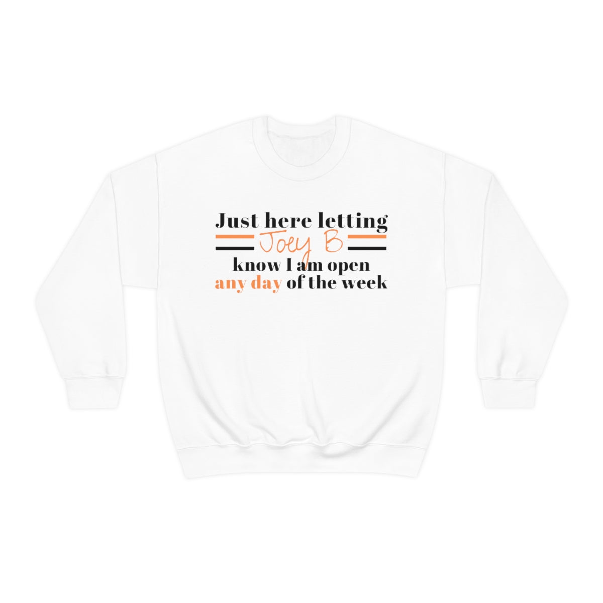Joe Burrow Open Crewneck Sweatshirt - Happy Place Studio