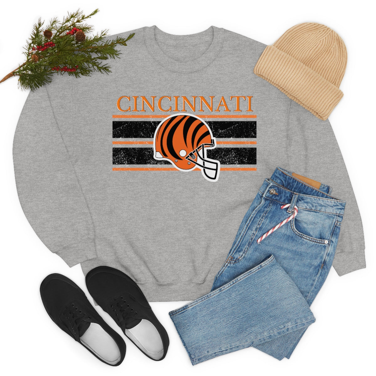 Vintage Cincinnati Crewneck Sweatshirt - Happy Place Studio