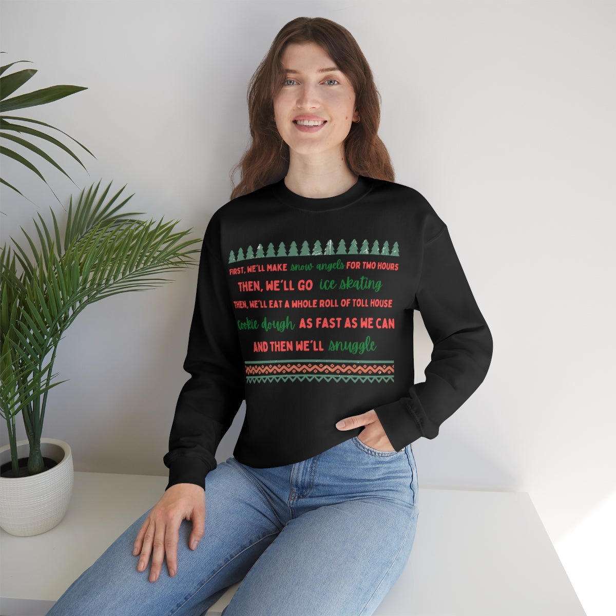 Christmas Elf Crewneck Sweatshirt - Happy Place Studio