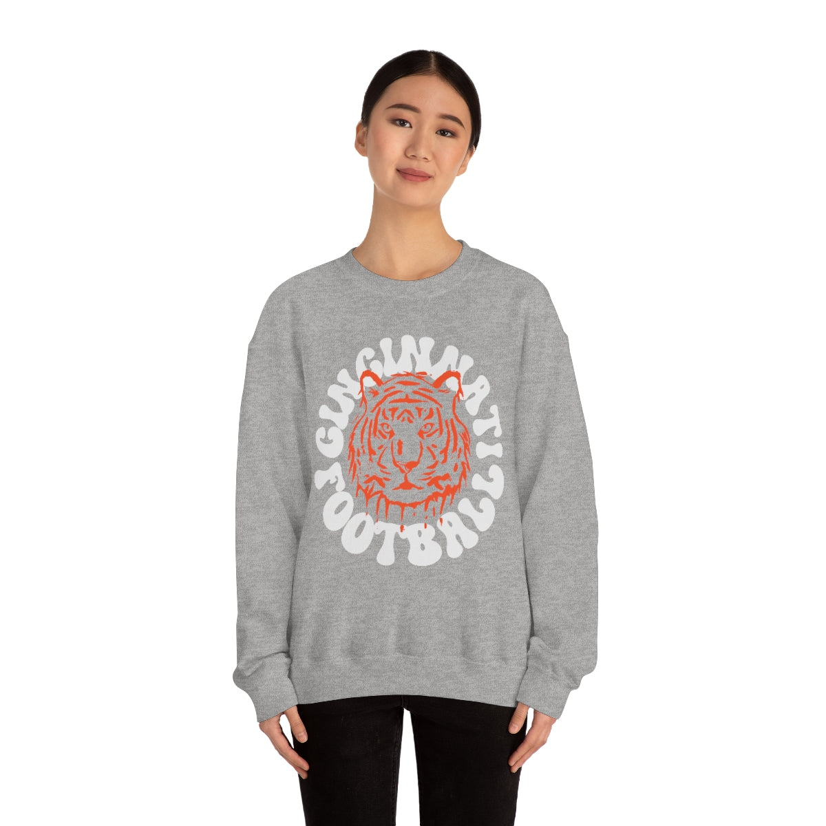 Retro Cincinnati Football Crewneck Sweatshirt - Happy Place Studio