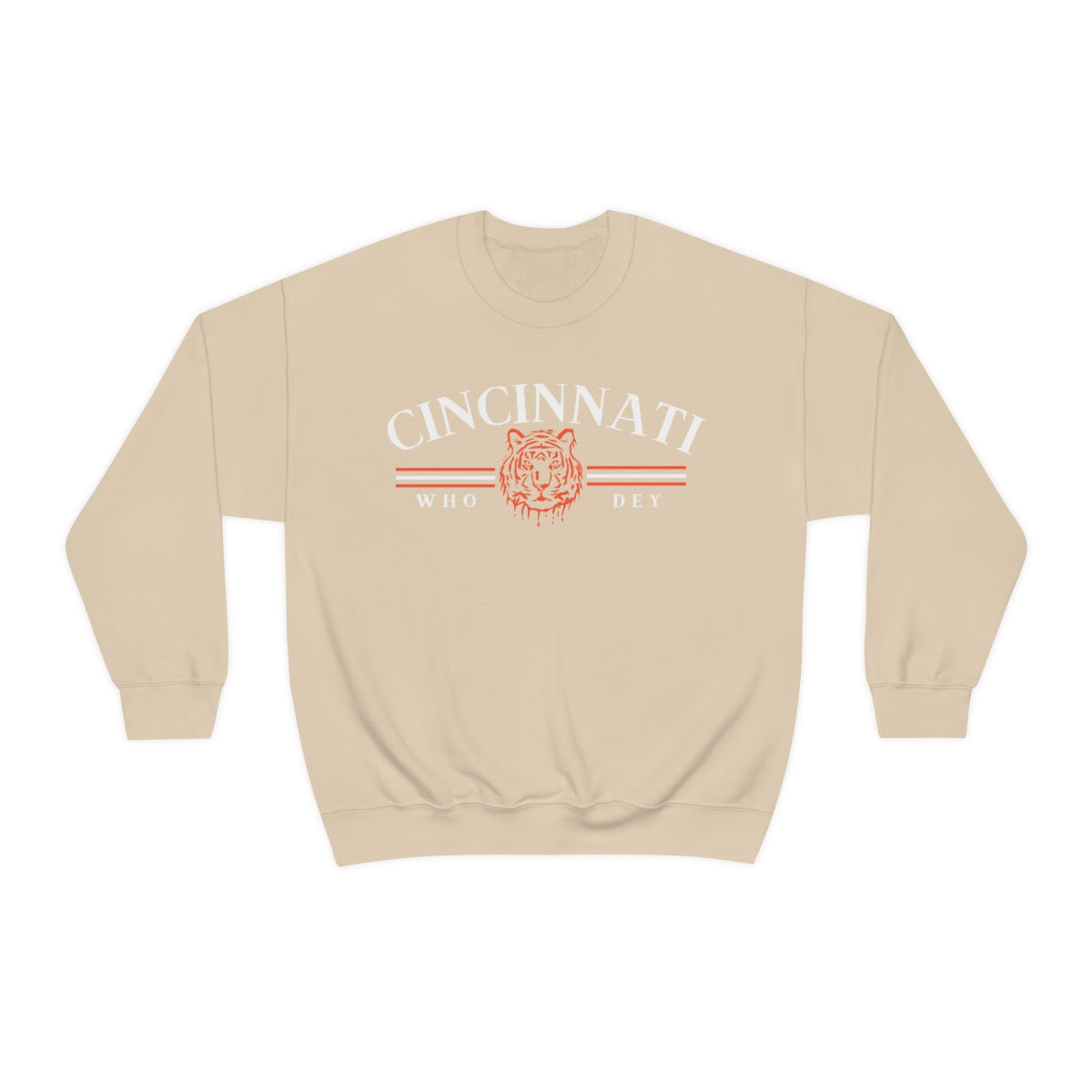 Vintage Cincinnati Who Dey Crewneck Sweatshirt - Happy Place Studio