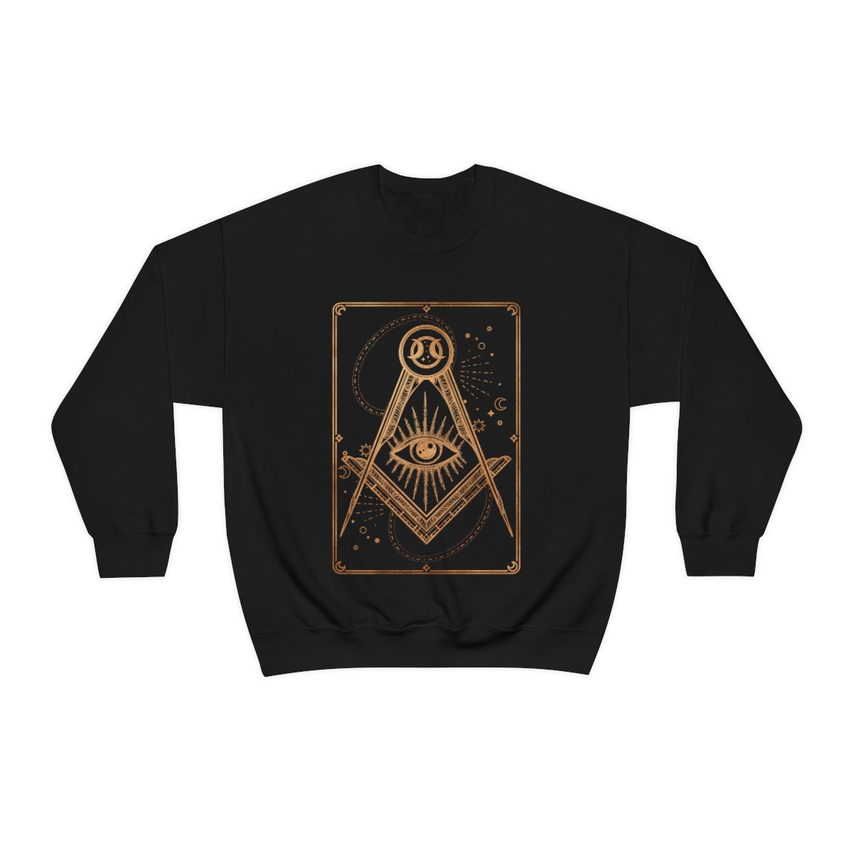 All Seeing Eye Sweatshirt, Tarot Card Sweatshirt, Halloween Sweatshirt, Mystical Tarot Sweatshirt, Celestial Sweatshirt, Witchy Sweat - Happy Place Studio