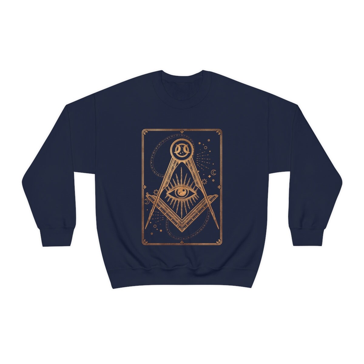 All Seeing Eye Sweatshirt, Tarot Card Sweatshirt, Halloween Sweatshirt, Mystical Tarot Sweatshirt, Celestial Sweatshirt, Witchy Sweat - Happy Place Studio