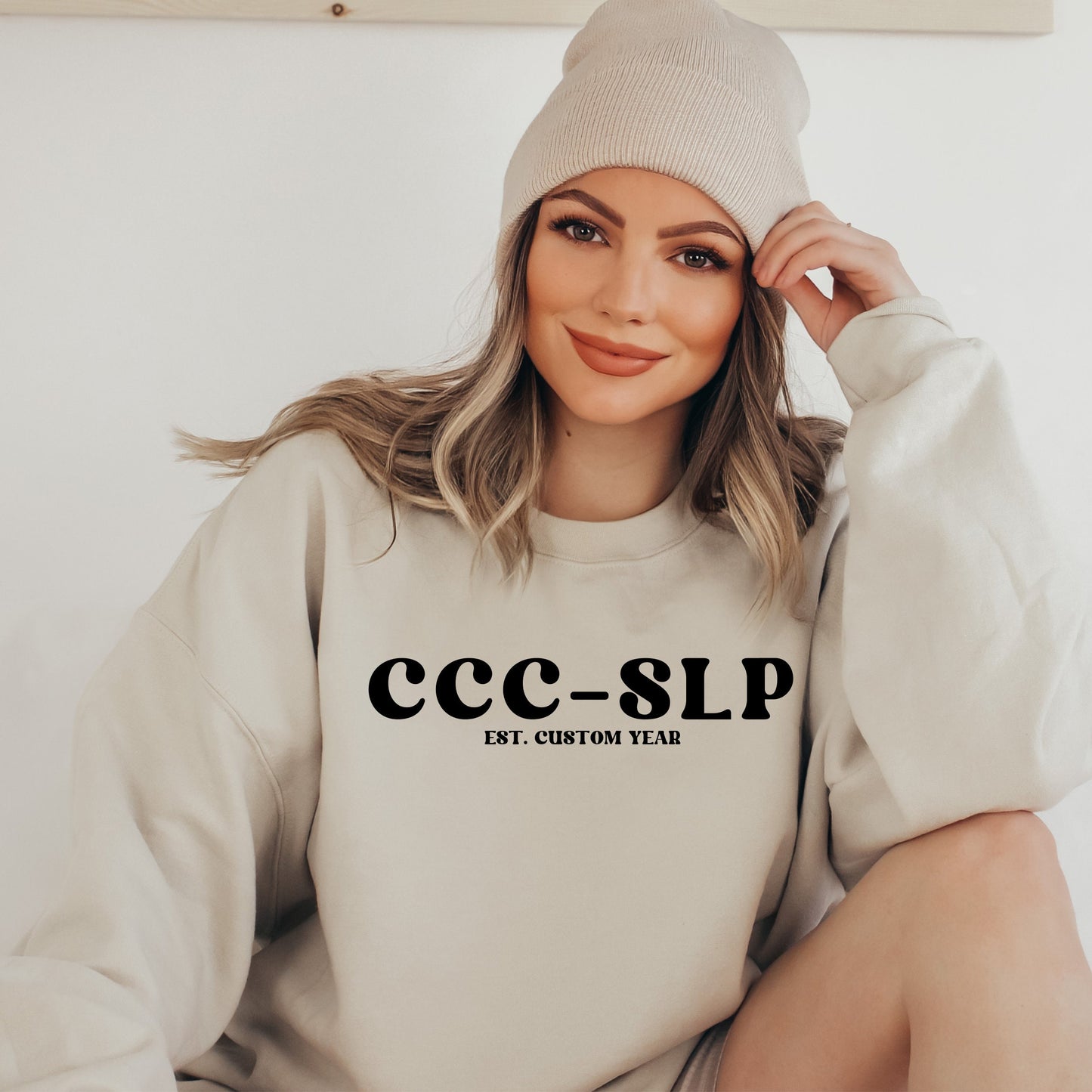 Custom speech therapist sweatshirt, SLP, Speech Language Pathologist Therapist Gift Sweatshirt, gift for SLP, gift for speech therapist - Happy Place Studio