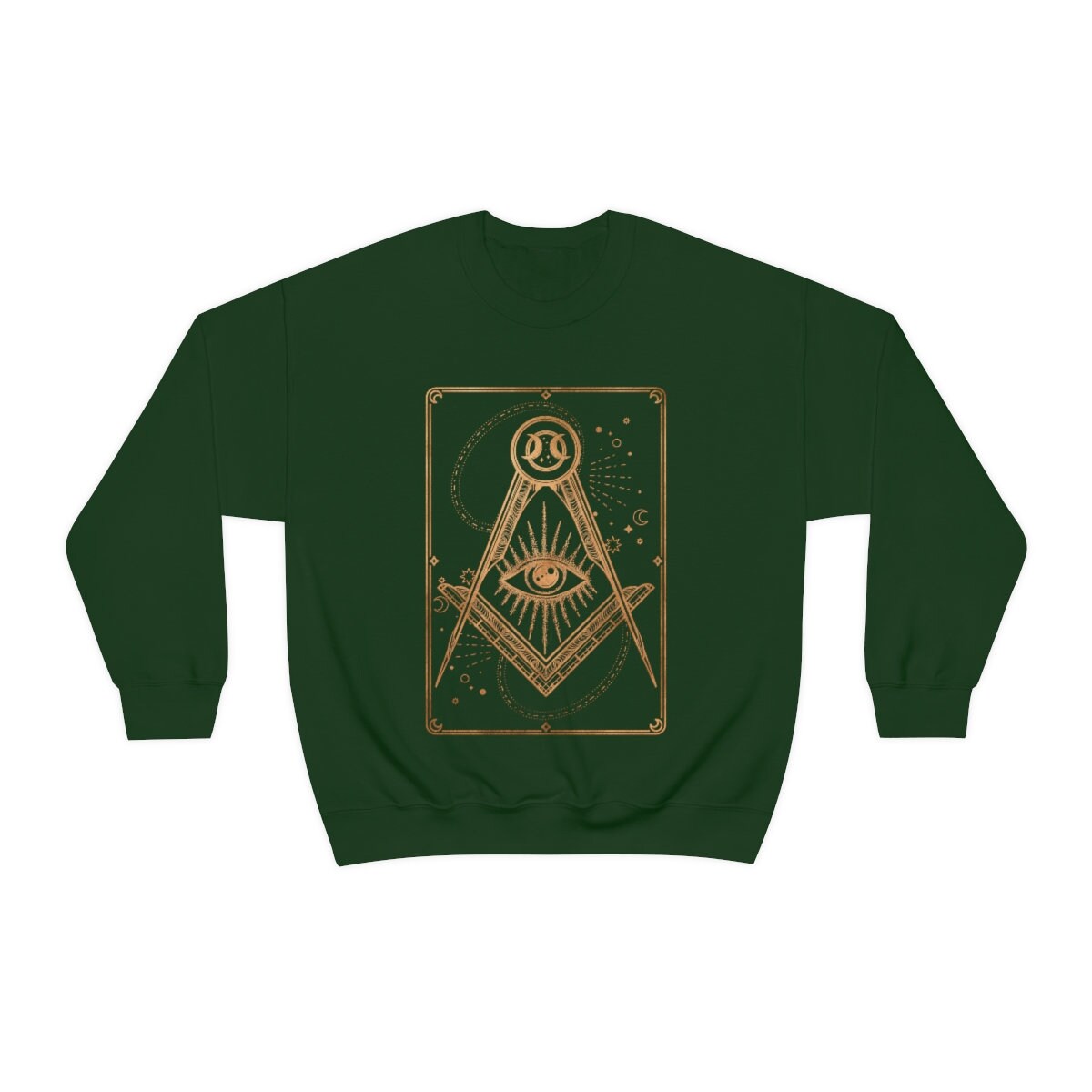 All Seeing Eye Sweatshirt, Tarot Card Sweatshirt, Halloween Sweatshirt, Mystical Tarot Sweatshirt, Celestial Sweatshirt, Witchy Sweat - Happy Place Studio