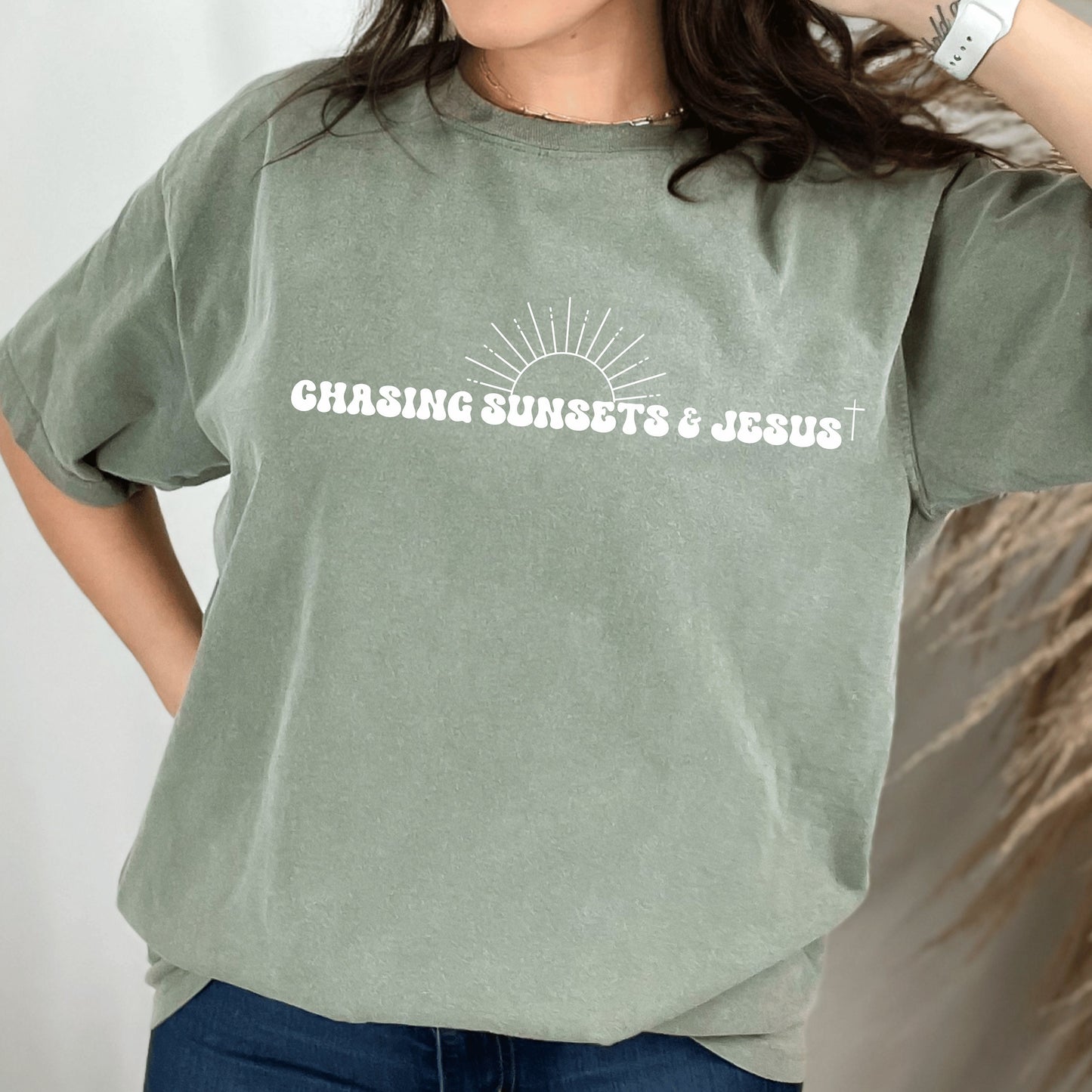 Comfort Colors® Jesus Shirt, Jesus is King Shirt, Christian Streetwear, Scripture Shirt, Jesus Loves You, Faith Over Fear, Love Like Jesus - Happy Place Studio
