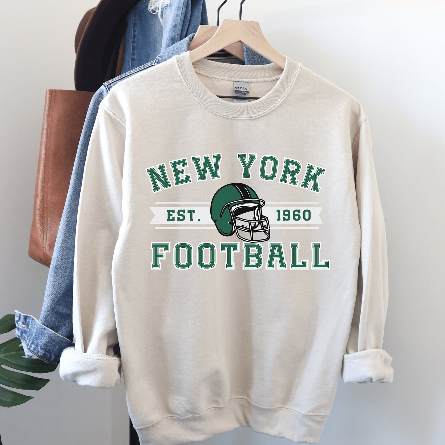 New York Football Jets Sweatshirt - Happy Place Studio