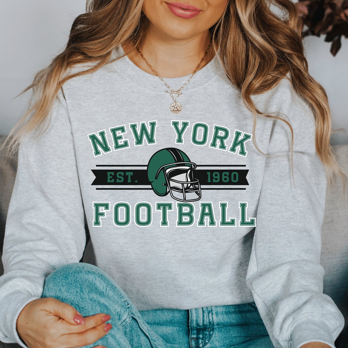 New York Football Jets Sweatshirt - Happy Place Studio