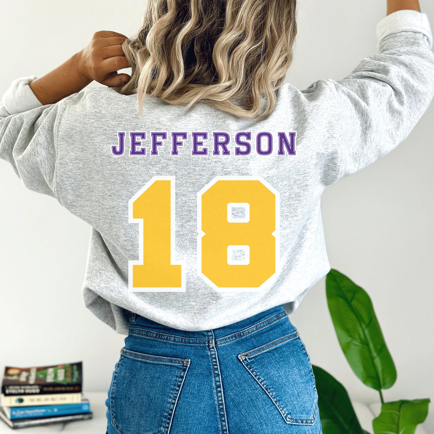 Justin Jefferson Sweatshirt - Happy Place Studio