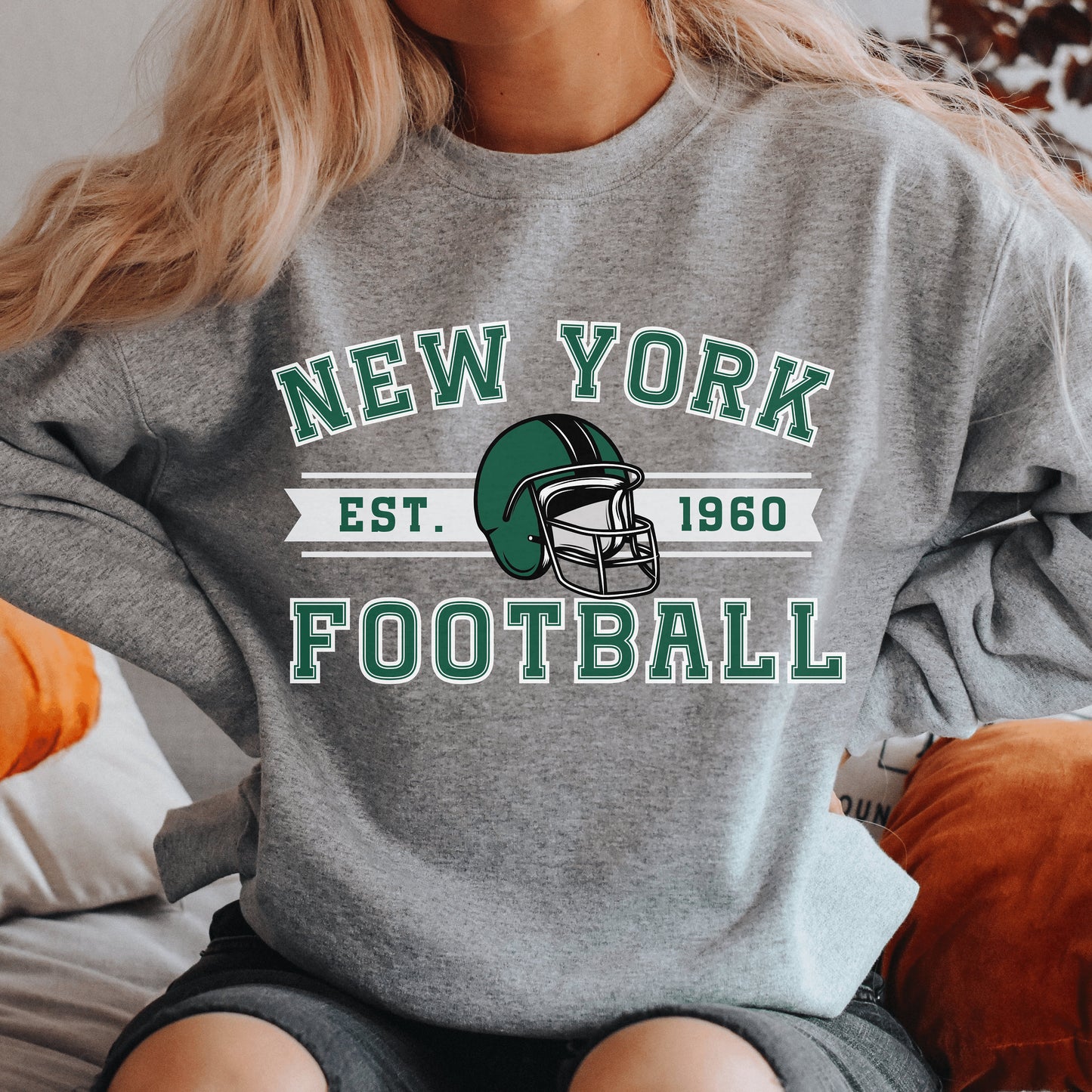 New York Football Jets Sweatshirt - Happy Place Studio