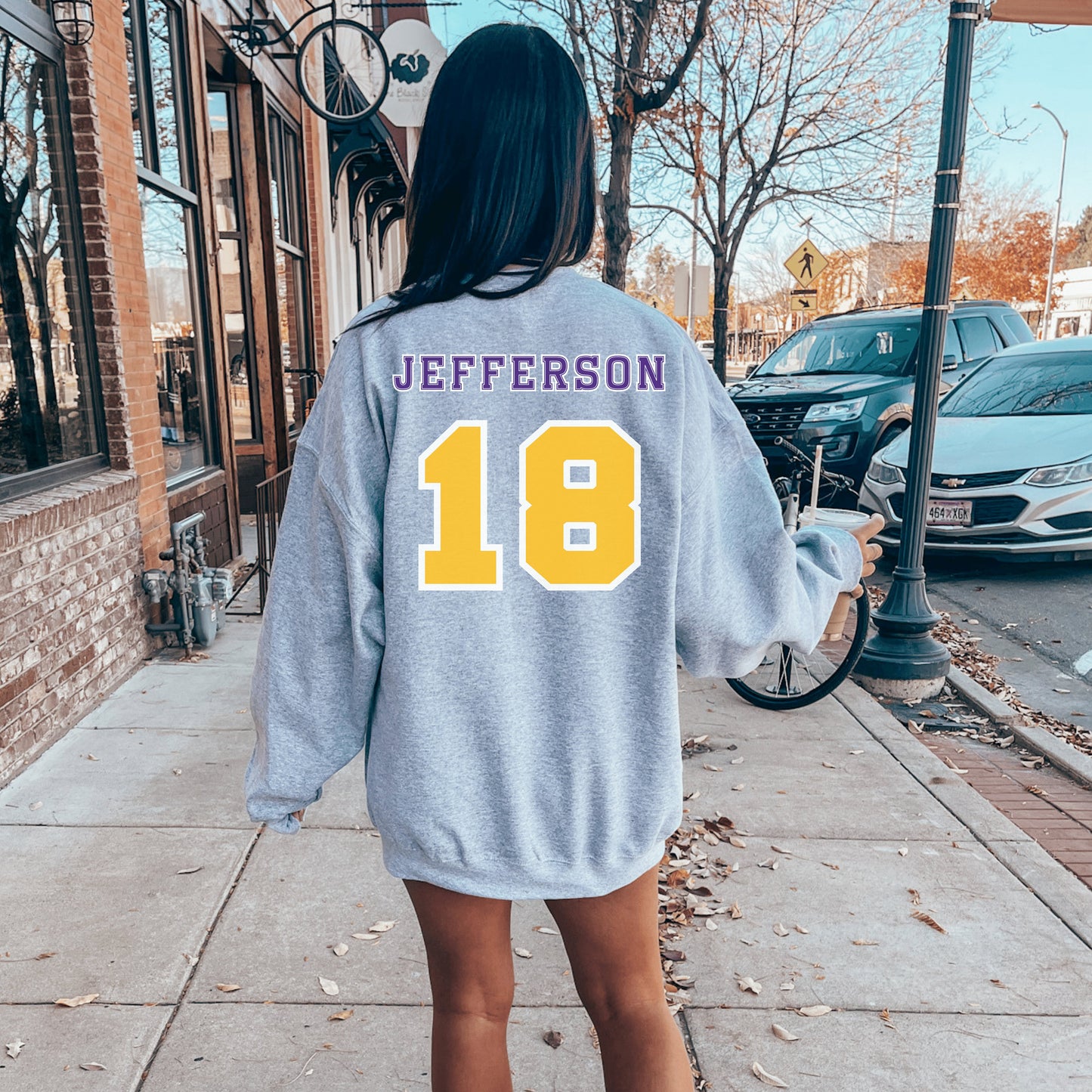 Justin Jefferson Sweatshirt - Happy Place Studio