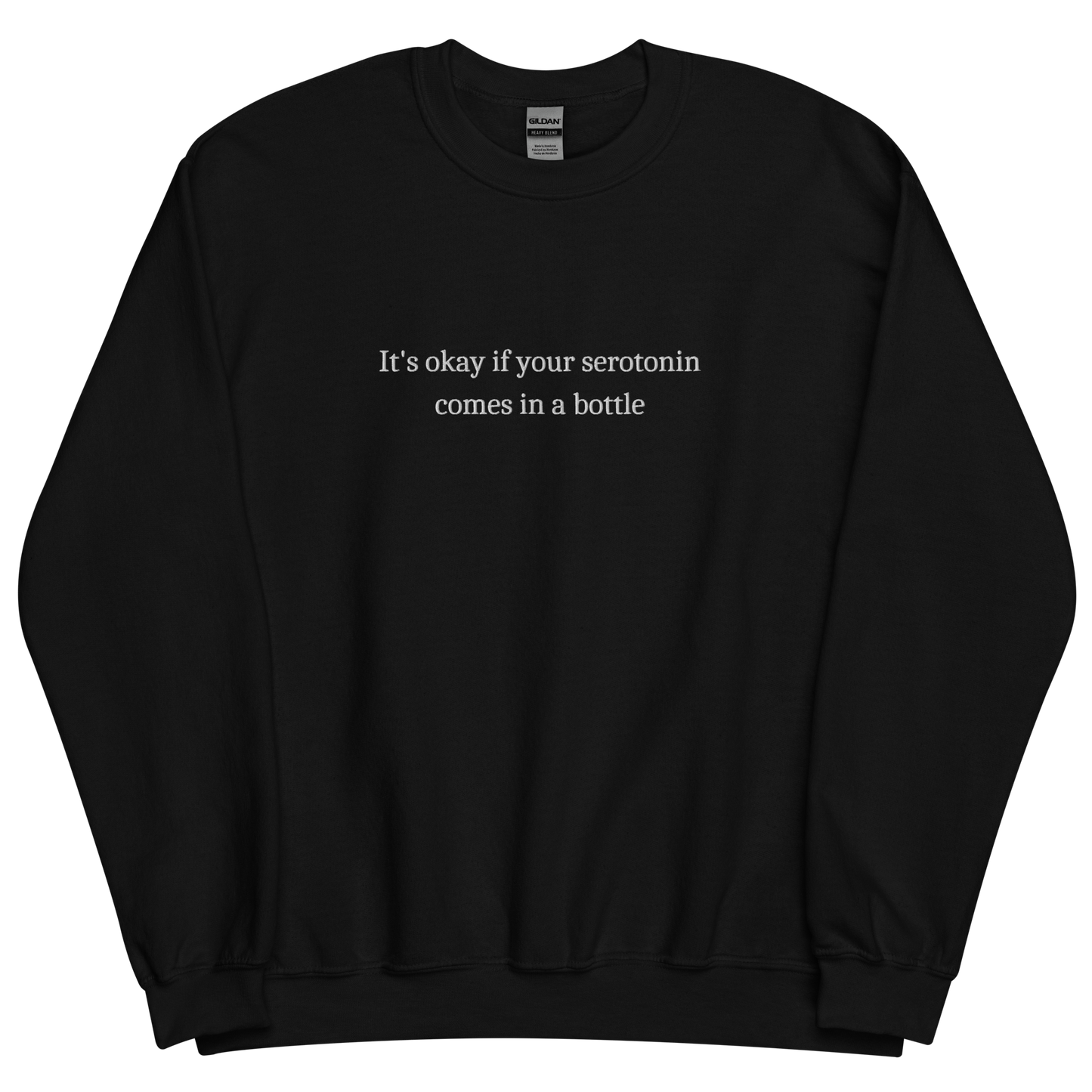 Embroidered Serotonin Sweatshirt - Happy Place Studio