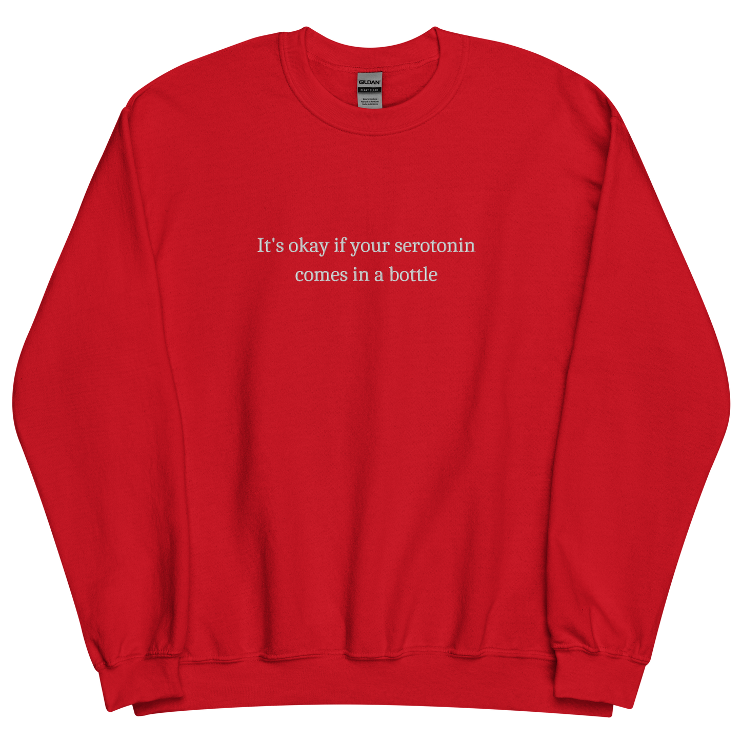Embroidered Serotonin Sweatshirt - Happy Place Studio
