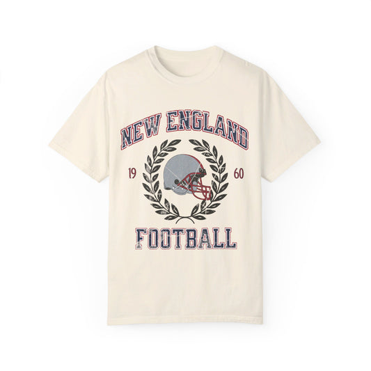 Comfort Colors New England Football Shirt, Vintage Patriot Football Shirt, New England Football Shirt, New England Football Gift, Patriot