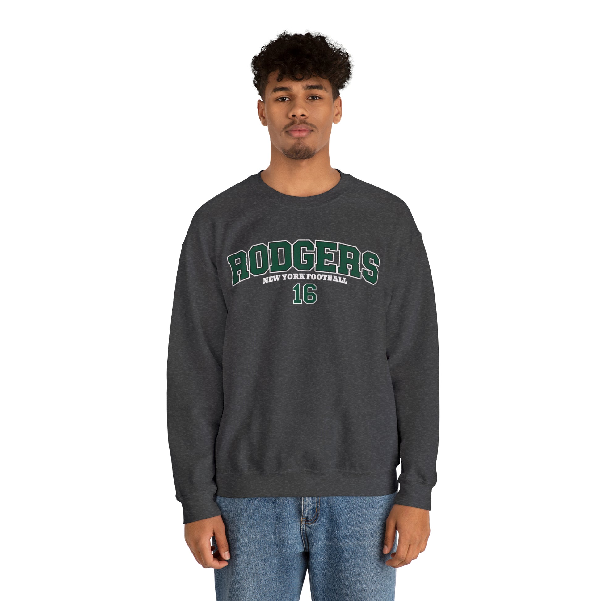 Aaron Rodgers Sweatshirt, Aaron Rodgers Jersey, New York Football Crewneck, Vintage Style Jets Sweatshirt, Aaron Rodgers shirt,Jets Crewneck - Happy Place Studio