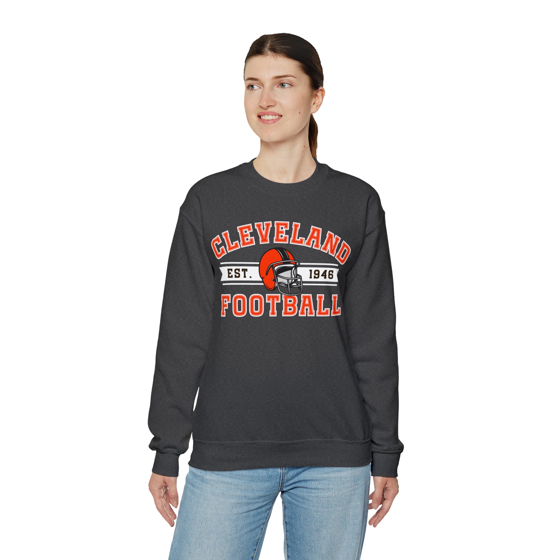 Cleveland Football Sweatshirt - Happy Place Studio