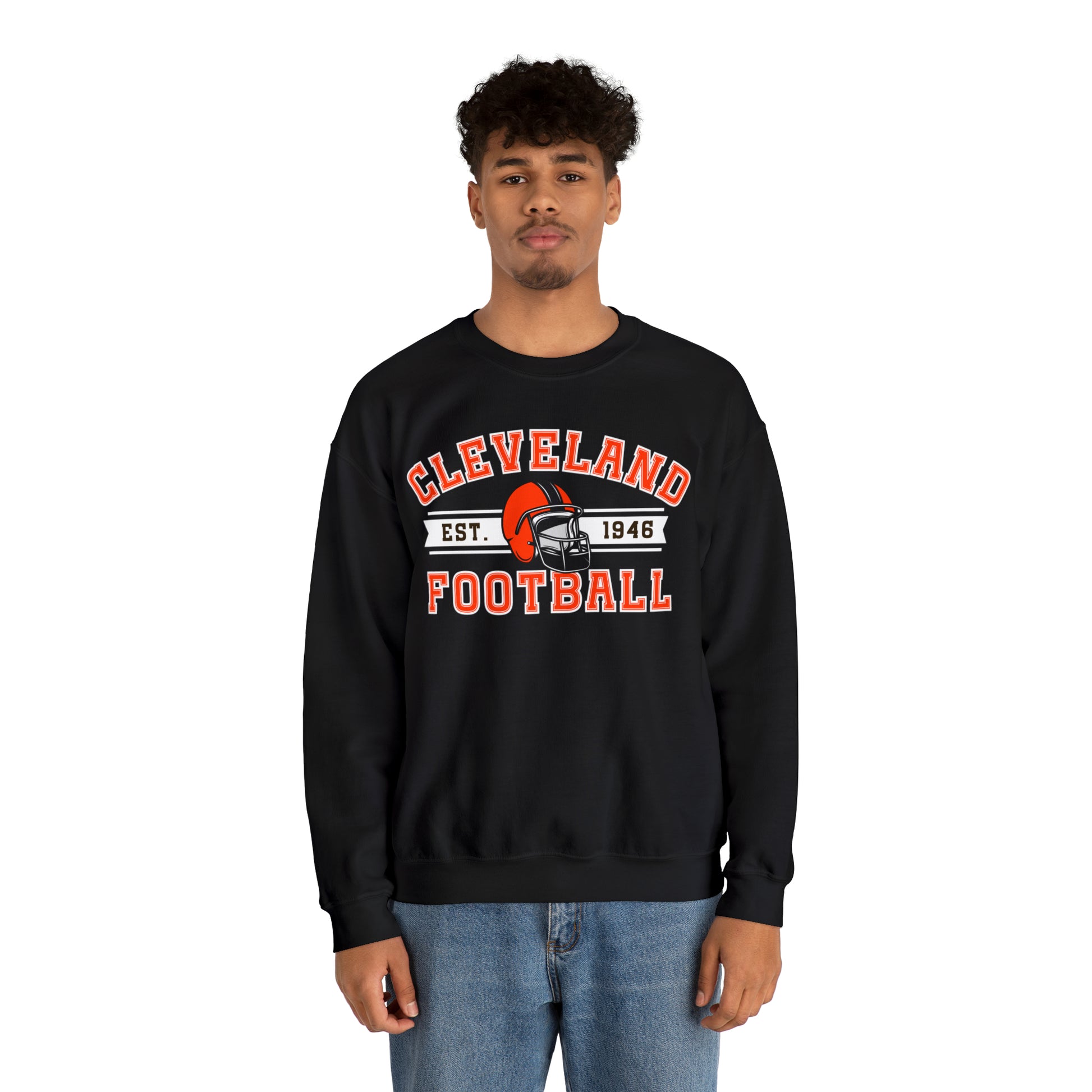 Cleveland Football Sweatshirt - Happy Place Studio