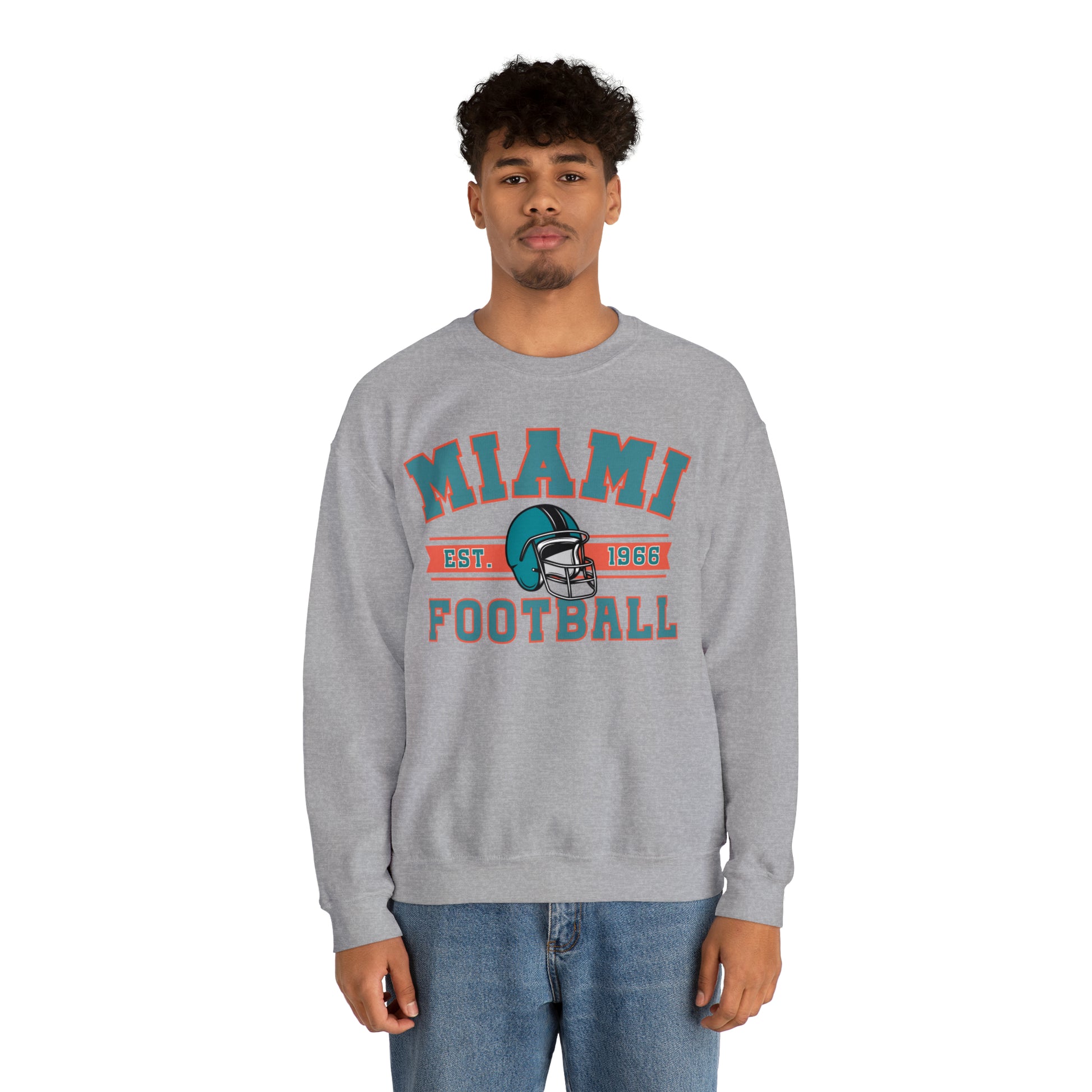 Miami Football Sweatshirt - Happy Place Studio