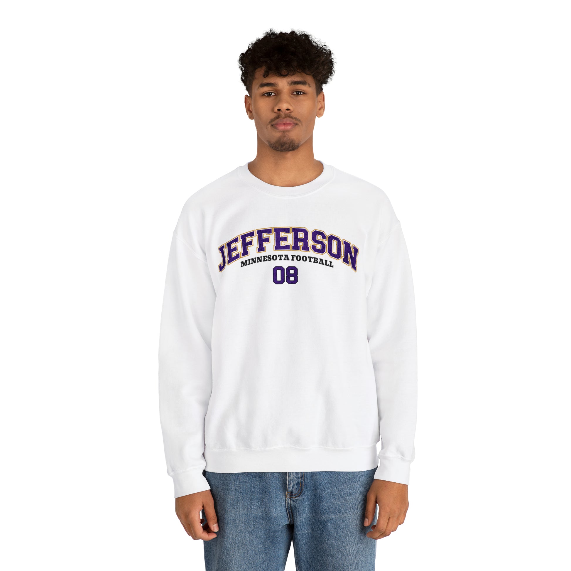 Justin Jefferson Sweatshirt, Minnesota Football Sweatshirt,Justin Jefferson Crewneck,Skol Minnesota,Justin Jefferson Shirt,Viking Sweatshirt - Happy Place Studio