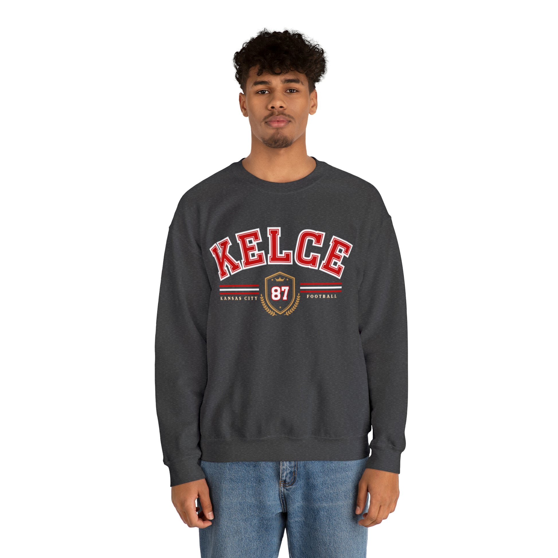 Travis Kelce Varsity Sweatshirt - Happy Place Studio