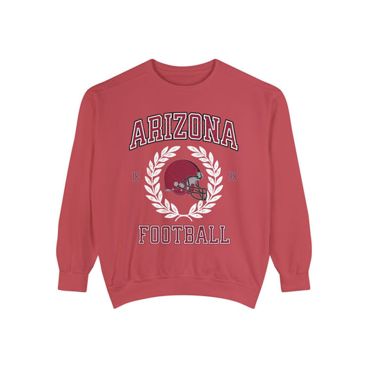 Comfort Colors Arizona Football Sweatshirt, Vintage Arizona Football Sweatshirt, Retro Cardinal Football Sweatshirt, Cardinal Football Gift