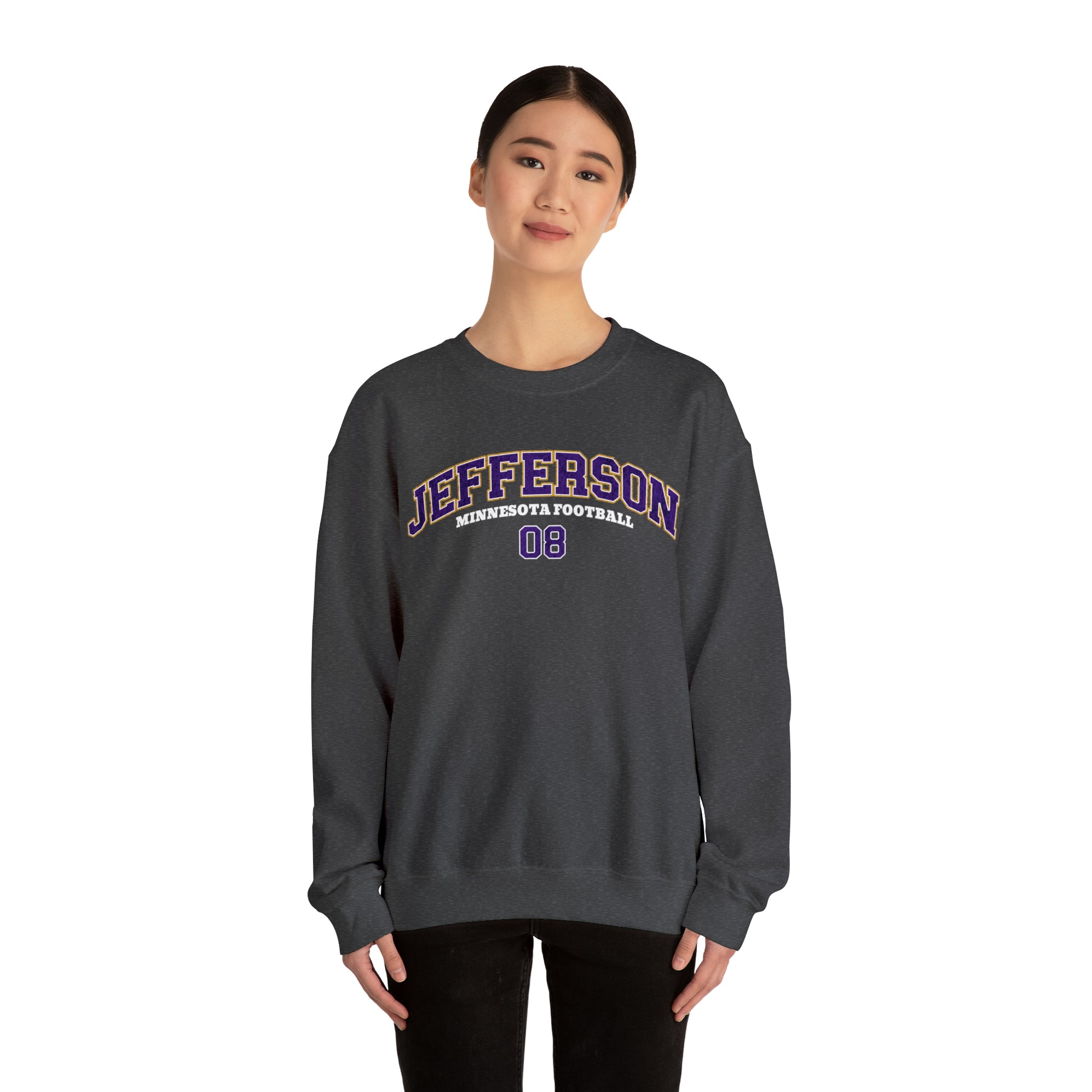 Justin Jefferson Sweatshirt, Minnesota Football Sweatshirt,Justin Jefferson Crewneck,Skol Minnesota,Justin Jefferson Shirt,Viking Sweatshirt - Happy Place Studio