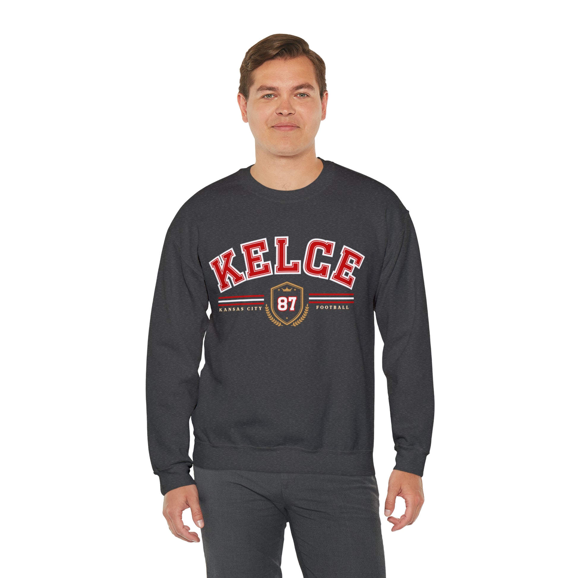 Travis Kelce Varsity Sweatshirt - Happy Place Studio