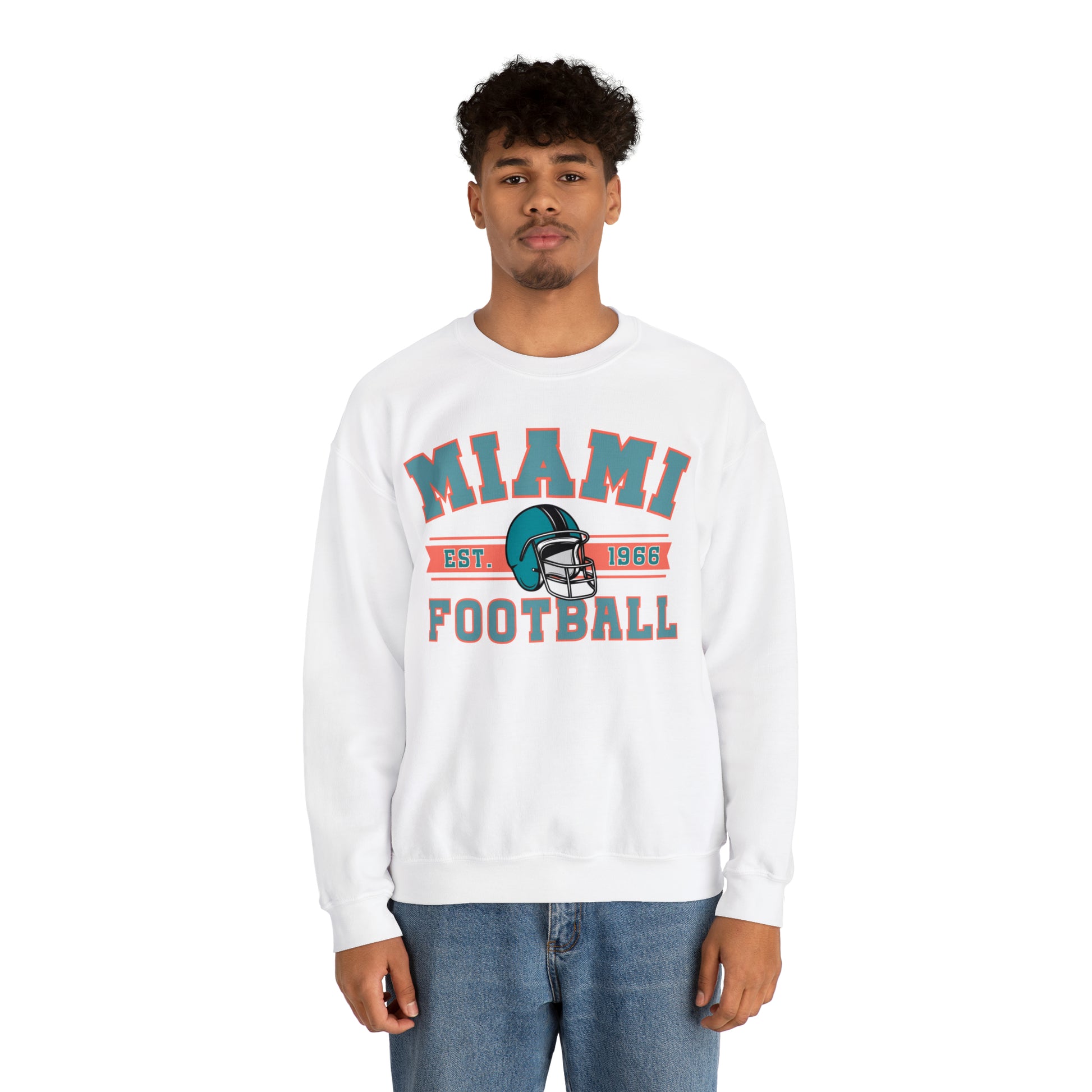 Miami Football Sweatshirt - Happy Place Studio