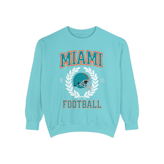 Comfort Colors Miami Football Sweatshirt