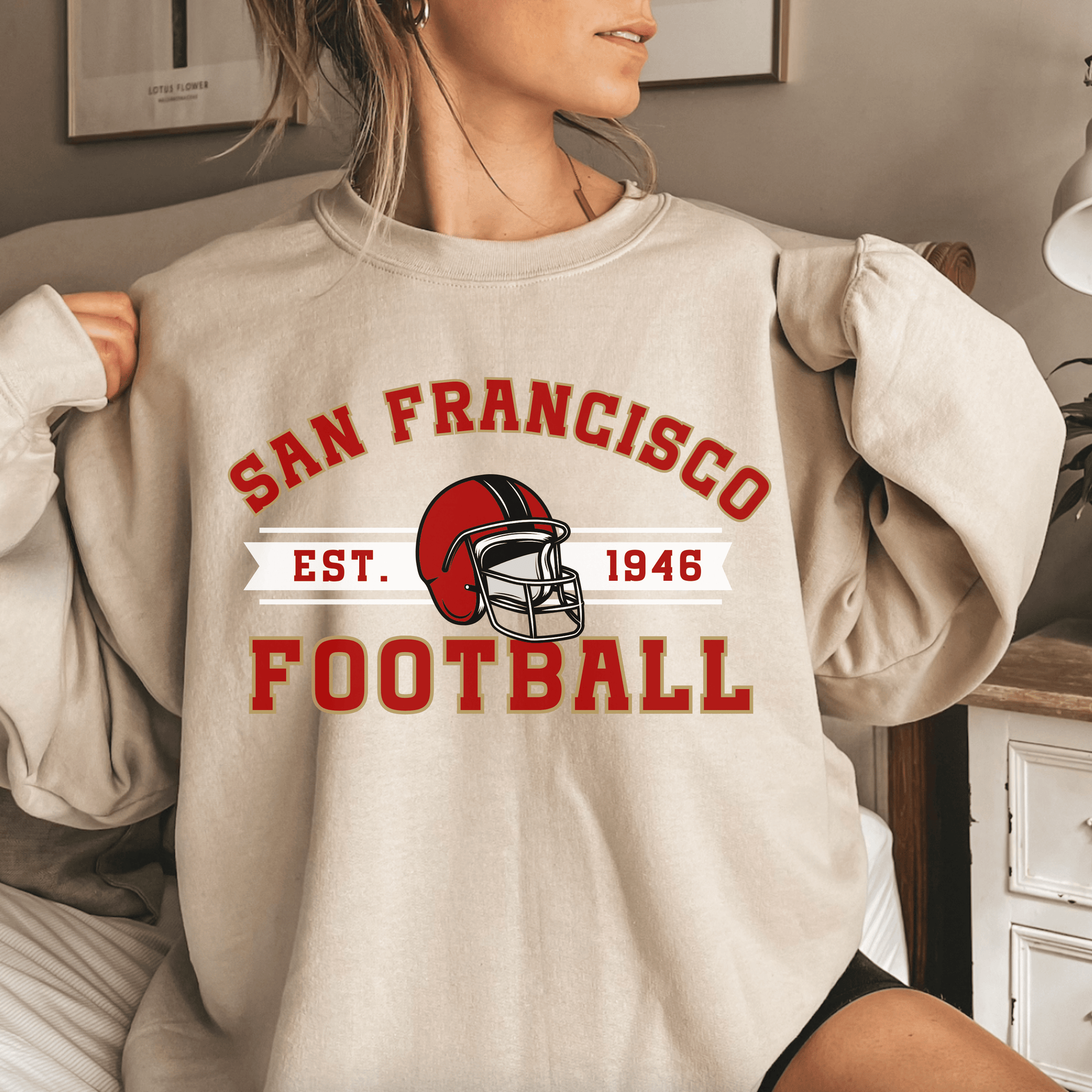 San Francisco Football Sweatshirt - Happy Place Studio