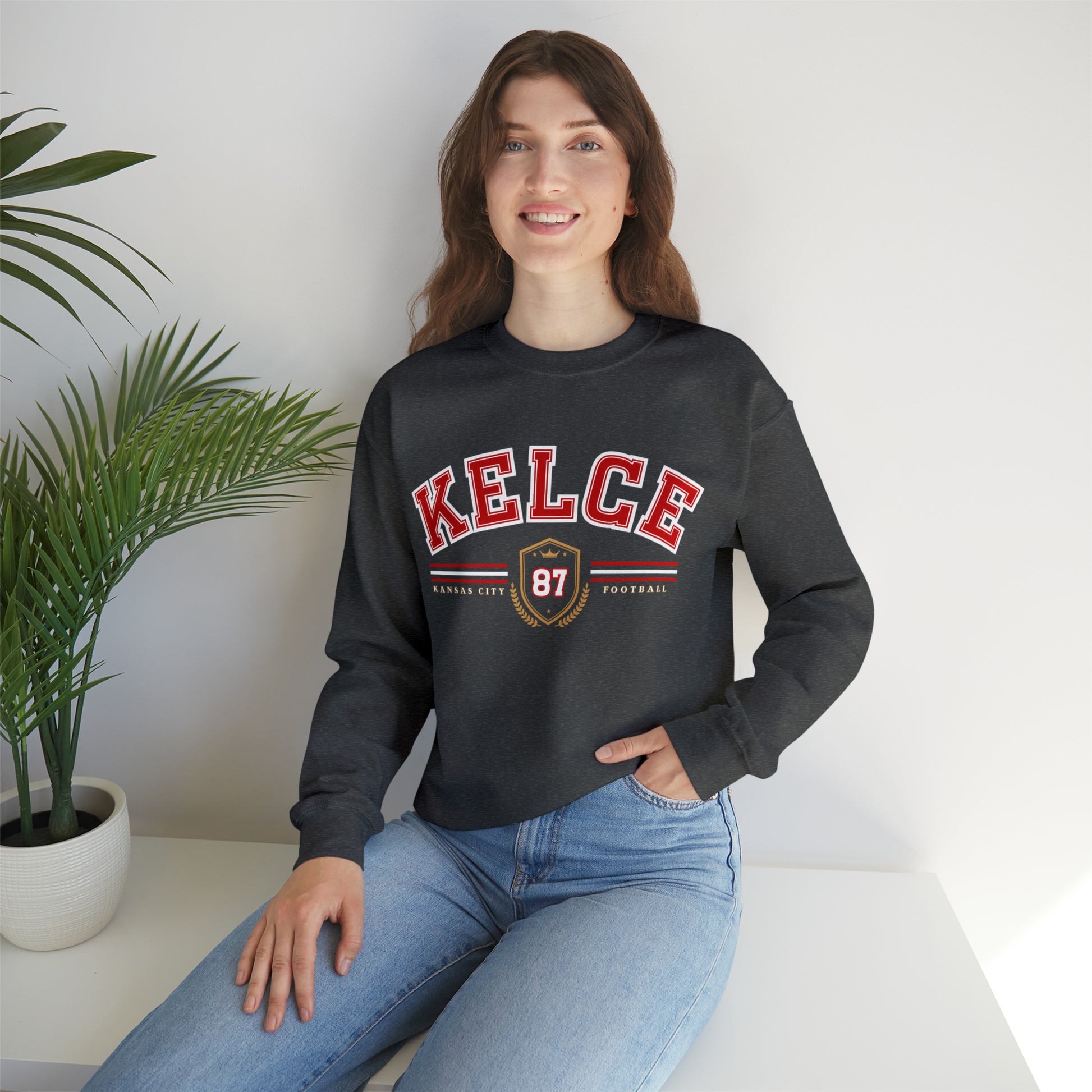 Travis Kelce Varsity Sweatshirt - Happy Place Studio