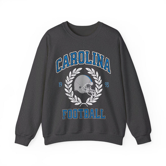 Carolina Football Sweatshirt, Vintage Panther Football Crewneck, Retro Carolina Football Shirt, Panther Football Gift, Carolina Sweatshirt