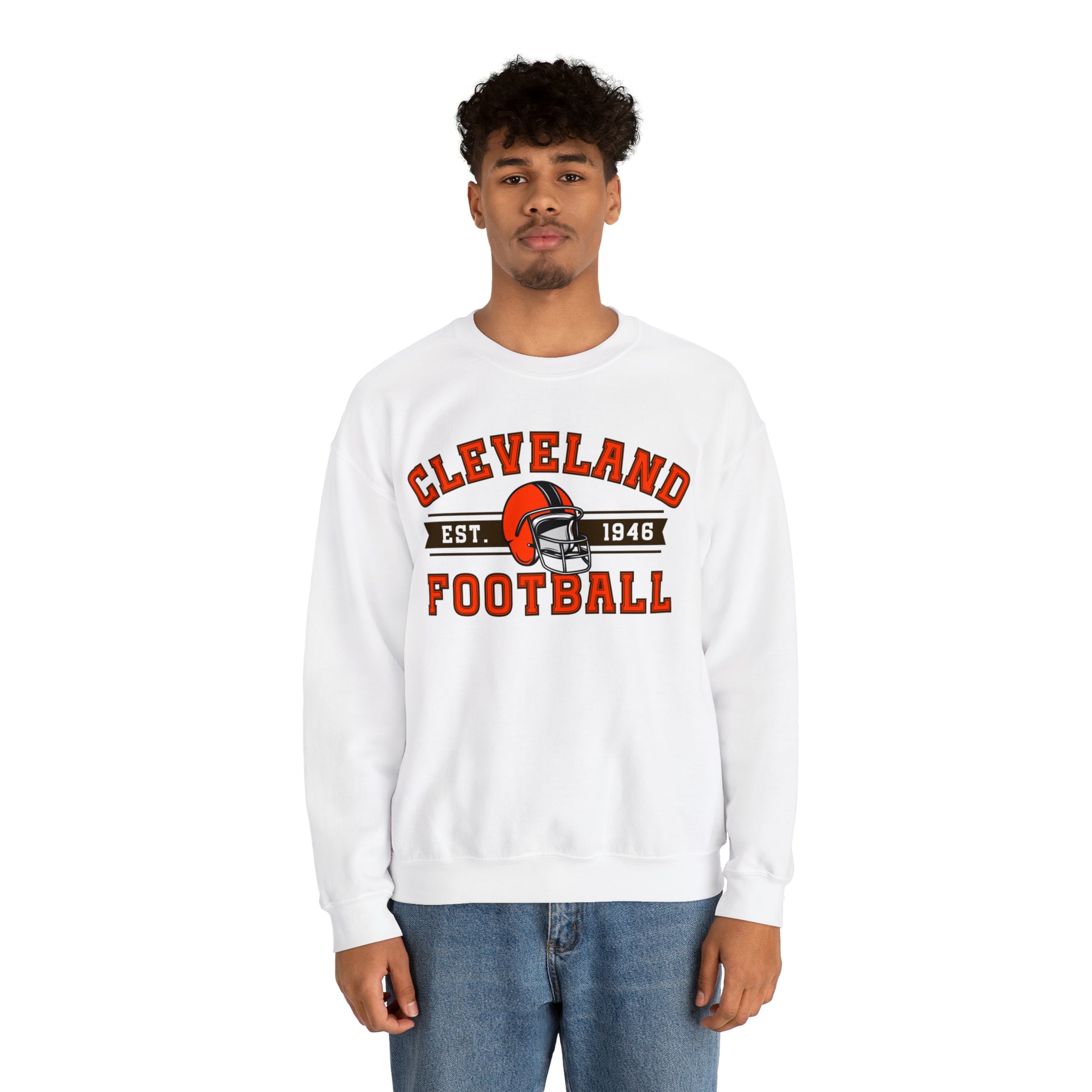 Cleveland Football Sweatshirt - Happy Place Studio
