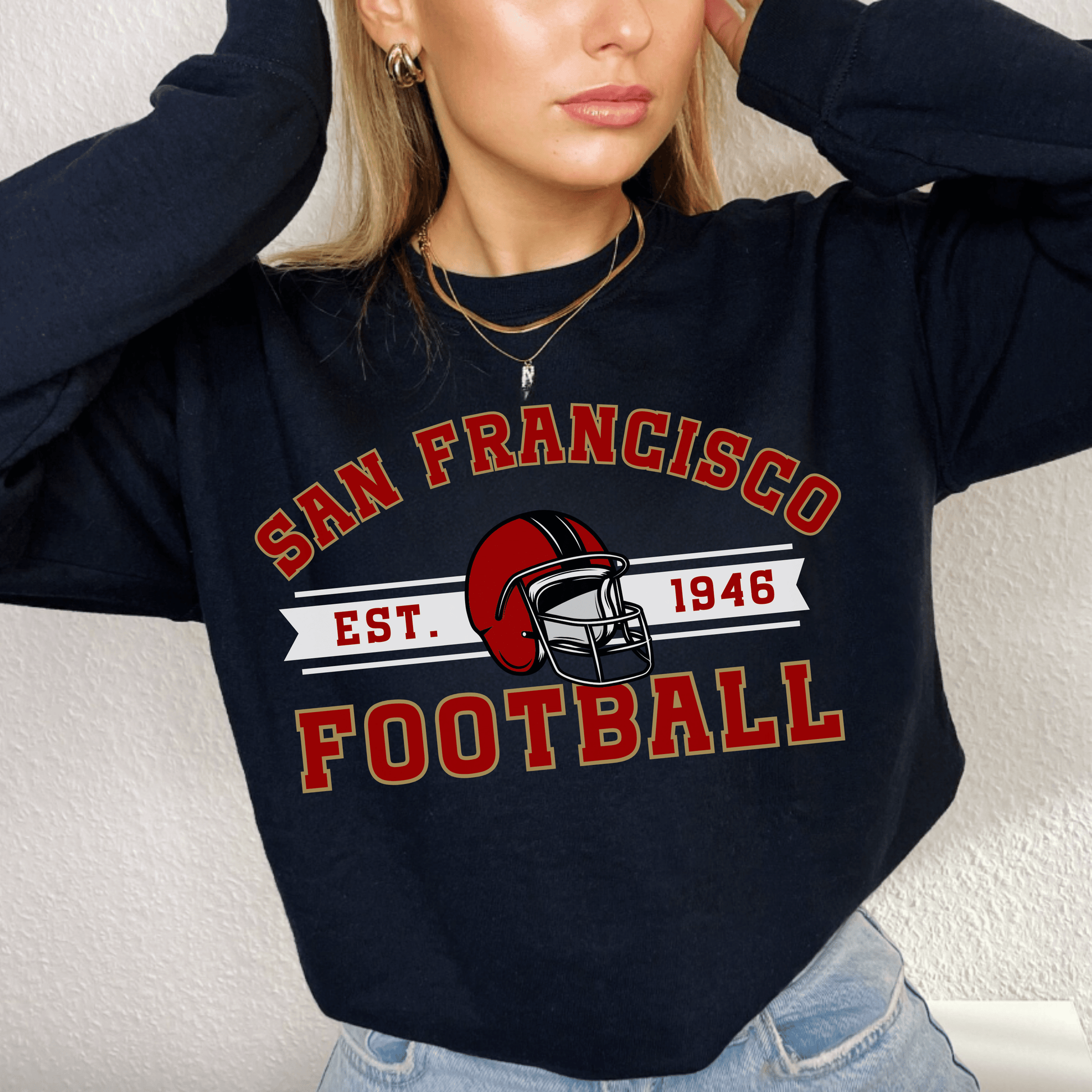 San Francisco Football Sweatshirt - Happy Place Studio
