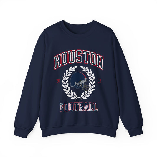 Vintage Houston Sweatshirt, Houston Football Sweatshirt, Texan Football Crewneck, Houston Football Shirt, Texan Football Crewneck Sweatshirt