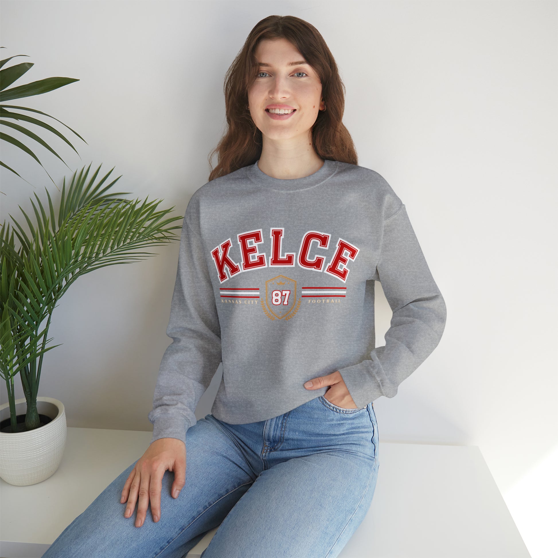 Travis Kelce Varsity Sweatshirt - Happy Place Studio