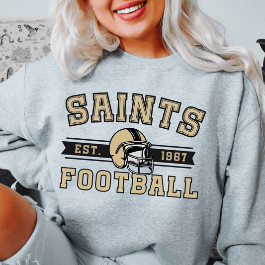 New Orleans Football Sweatshirt - Happy Place Studio